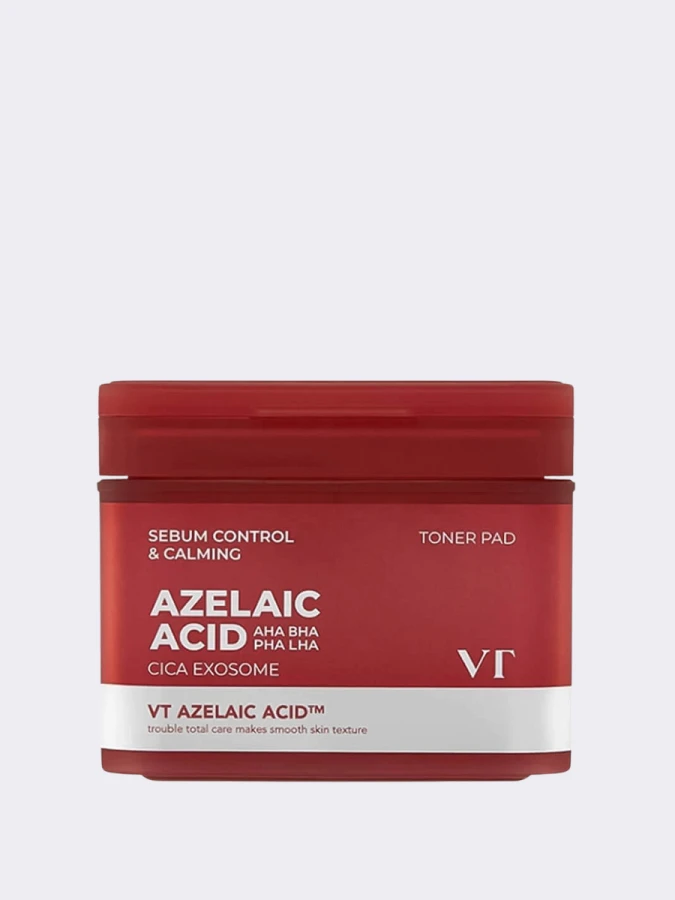 Успокаивающие тонер-диски с экзосомами и азелаиновой кислотой VT Az Care Toner Pad