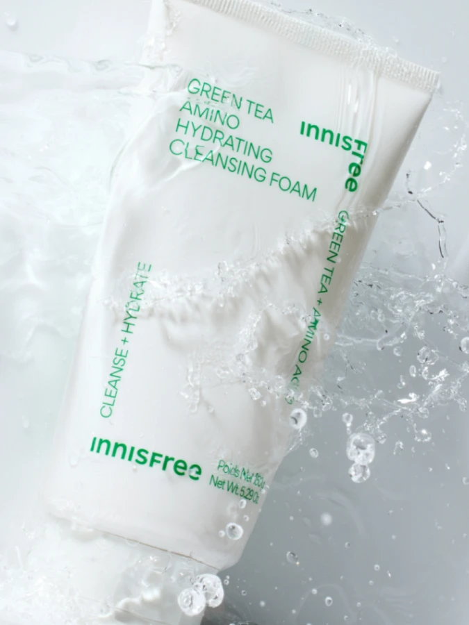 Пенка для умывания экстрактом зеленого чая и аминокислотами innisfree Green Tea Amino Hydrating Cleansing Foam