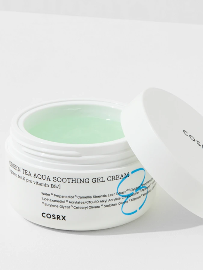 Успокаивающий гель-крем с зелёным чаем COSRX Green Tea Aqua Soothing Gel Cream