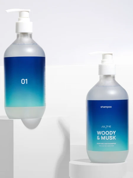 Парфюмированный шампунь для волос с древесно-мускусным ароматом JUL7ME Perfume Hair Shampoo Woody&Musk