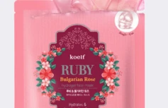 Увлажняющая гидрогелевая маска для лица с рубином и болгарской розой Koelf Ruby & Bulgarian Rose Hydrogel Mask Pack