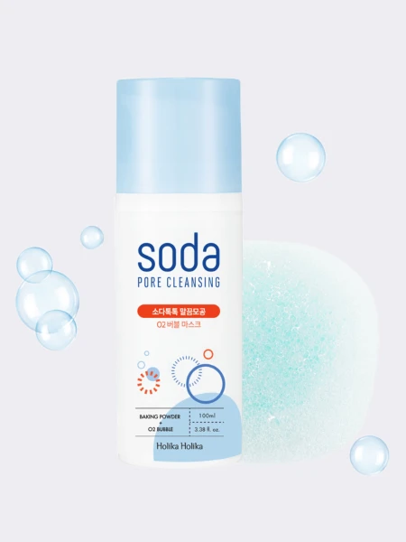 Кислородная маска для очищения и сужения пор Holika Holika Soda Tok Tok Clean Pore Deep O2 Bubble Mask