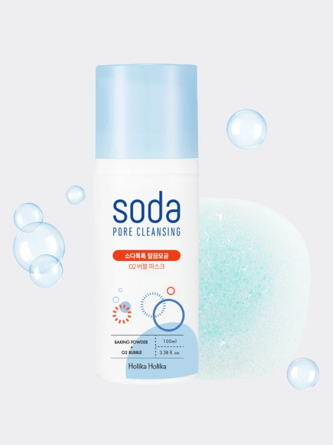 Кислородная маска для очищения и сужения пор Holika Holika Soda Tok Tok Clean Pore Deep O2 Bubble Mask
