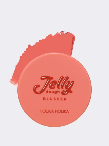 Мягкие румяна в оттенке мякоти грейпфрута HOLIKA HOLIKA Jelly Dough Blusher 02 Grapefruit Jelly