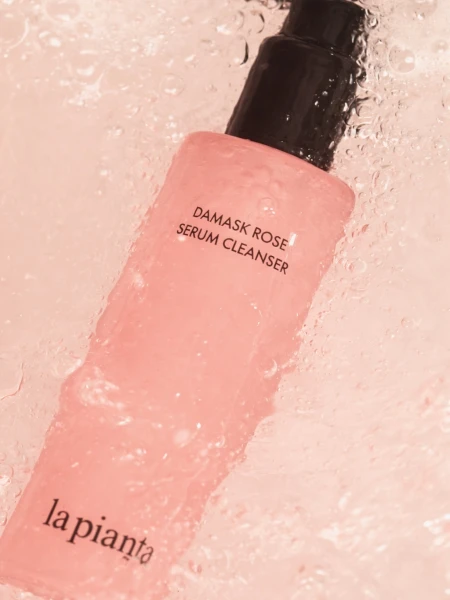 Очищающий гель для умывания с экстрактом розы la pianta Damask Rose Serum Cleanser