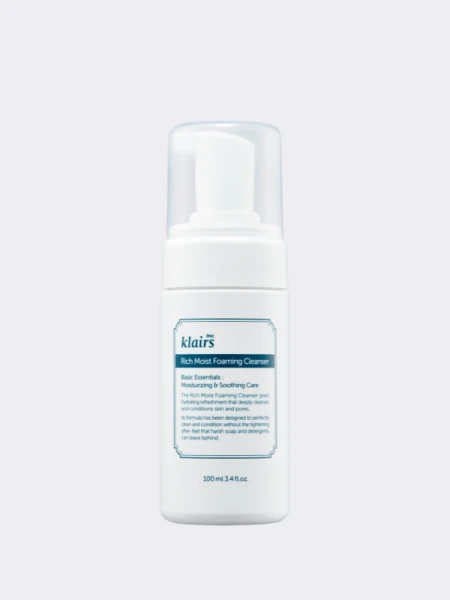 Смягчающая пенка-мусс для умывания Dear, Klairs Rich Moist Foaming Cleanser Смягчающая пенка-мусс для умывания Dear, Klairs Rich Moist Foaming Cleanser