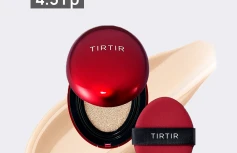 Тональный кушон с полуматовым финишем TIRTIR Mask Fit Red Cushion 17N Vanilla