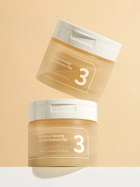 Тонер-пэды с ферментами для сияния кожи Numbuzin No.3 Radiance Glowing Jumbo Essence Pad Тонер-пэды с ферментами для сияния кожи Numbuzin No.3 Radiance Glowing Jumbo Essence Pad