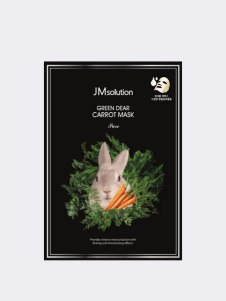 Успокаивающая маска с центеллой JMsolution Green Dear Rabbit Carot Mask Успокаивающая маска с центеллой JMsolution Green Dear Rabbit Carot Mask