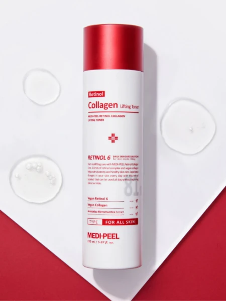 Разглаживающий лифтинг-тонер с ретинолом и коллагеном MEDI-PEEL Retinol Collagen Lifting Toner