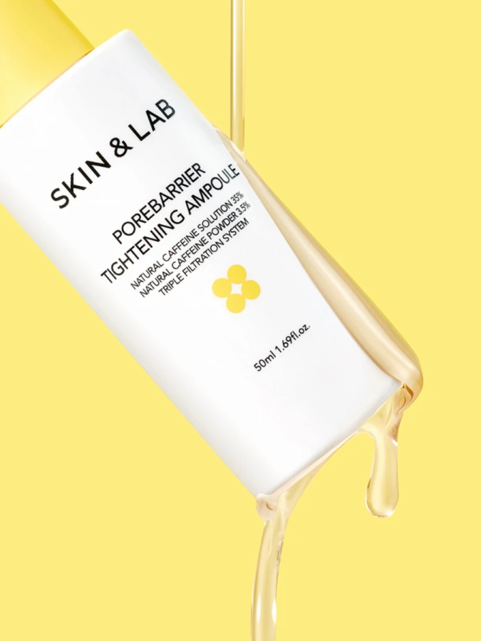 Обновлённая сыворотка для сужения пор с кофеином SKIN&LAB Porebarrier Tightening Ampoule