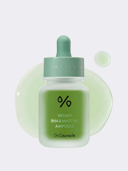 Себорегулирующая ампульная сыворотка с экстрактом чая матча Dr.Ceuracle Dr.Ceuracle Vegan BHA & Matcha Ampoule