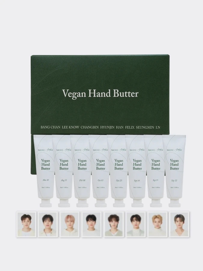Набор парфюмированных кремов для рук с маслом ши в коллаборации Nacific x Stray Kids Vegan Hand Butter Special Edition