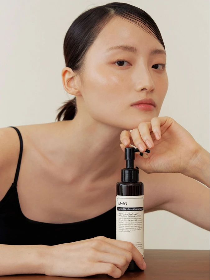 Гидрофильное масло Dear, Klairs Gentle Black Deep Cleansing Oil