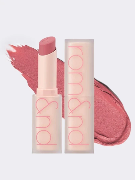 Мягкая кремовая помада в холодном нюдовом оттенке rom&nd Zero Matte Lipstick 10 Pink Sand