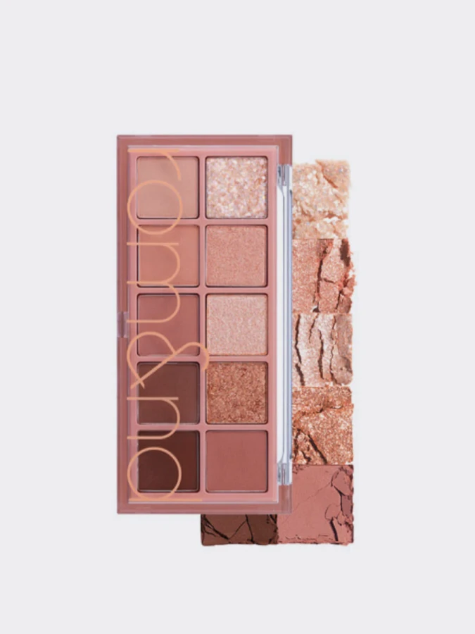 Палетка теней для век в розовых оттенках rom&nd Better Than Palette 03 Rosebud Garden