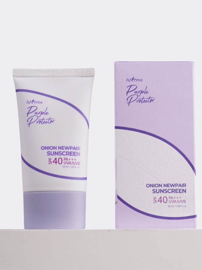 Солнцезащитный крем с экстрактом красного лука IsNtree Onion Newpair Sunscreen SPF40+ PA+++