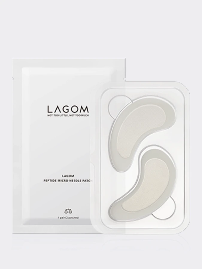 Разглаживающие патчи для век с микроиглами LAGOM Peptide Micro Needle Patch