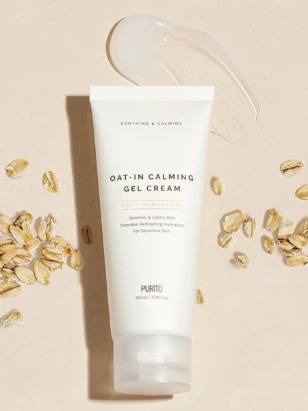 Успокаивающий гель-крем с экстрактом овса и пантенолом Purito Oat-in Calming Gel Cream