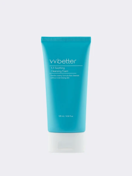 Успокаивающая пенка с растительными экстрактами VVBETTER pH5.5 Soothing Cleansing foam Успокаивающая пенка с растительными экстрактами VVBETTER pH5.5 Soothing Cleansing foam