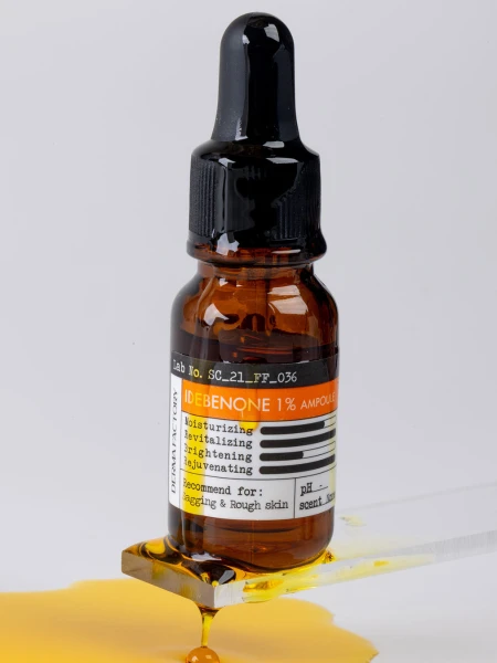 Антиоксидантная ампула для восстановления упругости с идебеноном Derma Factory Idebenone 1% Ampoule