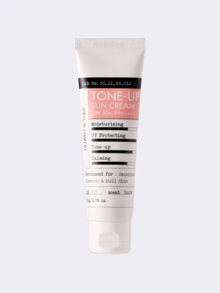 Солнцезащитный крем с каламином MAXI Derma Factory Inorganic Tone-Up Sun Cream SPF50+ PA++++ Солнцезащитный крем с каламином MAXI Derma Factory Inorganic Tone-Up Sun Cream SPF50+ PA++++