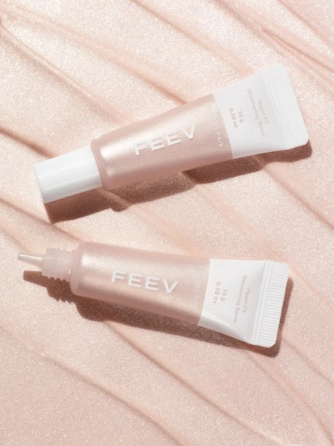 Сияющая сыворотка-хайлайтер в теплом оттенке FEEV Hyper-Fit Shimmering Serum SunSet Fairy