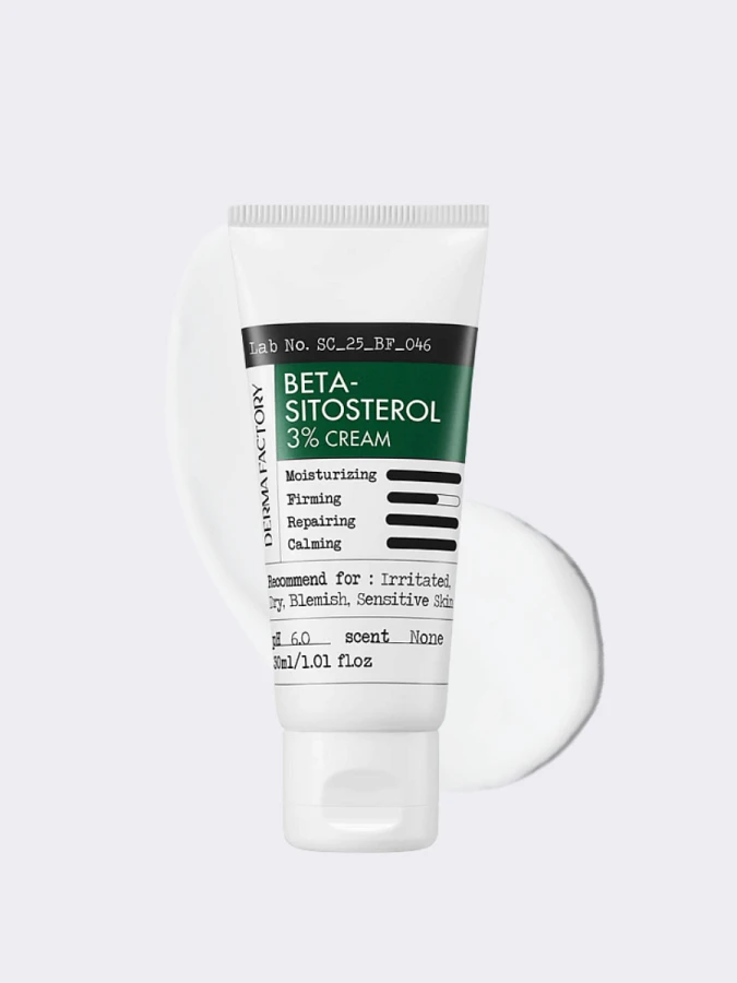 Успокаивающий крем с бета-ситостеролом Derma Factory Beta Sitosterol 3%