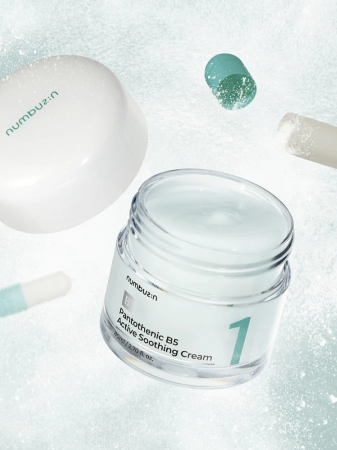 Успокаивающий крем для лица с витамином В5 Numbuzin No.1 Pantothenic B5 Active Soothing Cream