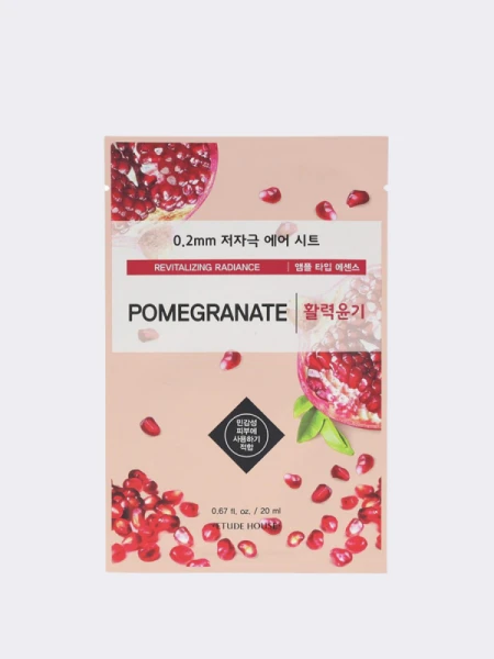 Тонизирующая тканевая маска для лица с экстрактом граната ETUDE HOUSE  0.2 Therapy Air Mask Pomegranate