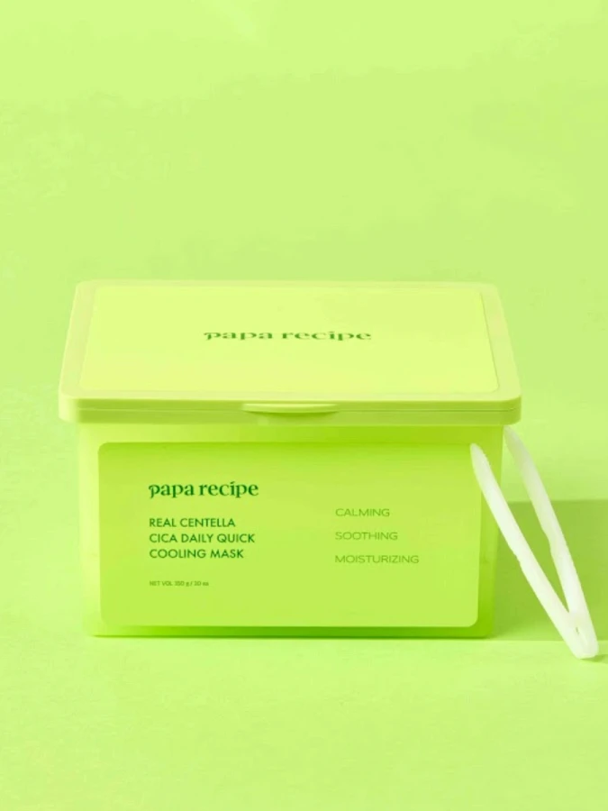 Набор освежающих тканевых масок с экстрактом центеллы Papa Recipe Real Centella Cica Daily Quick Cooling Mask