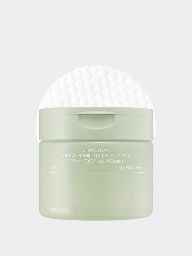 Гидрофильные диски для снятия макияжа Celimax Ji Woo Gae One Step Mild Cleansing Pad