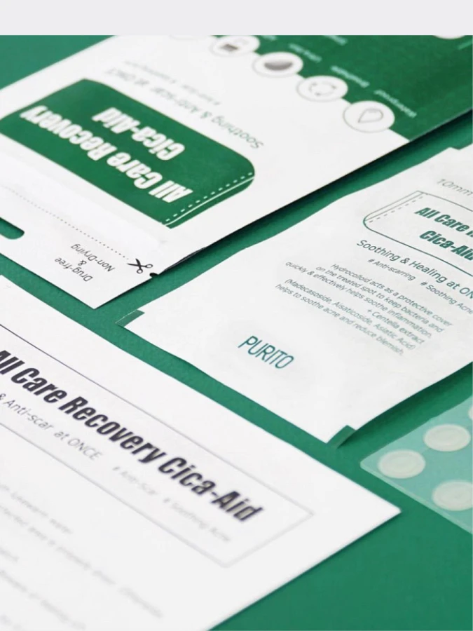 Патчи против воспалений PURITO All Care Recovery Cica-Aid