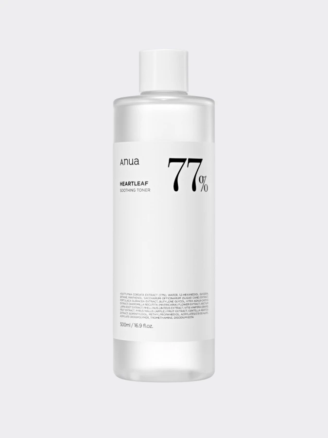 МАКСИ Успокаивающий тонер для лица с экстрактом хауттюйнии ANUA Heartleaf 77% Soothing Toner