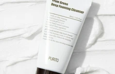 МИНИ Слабокислотная пенка с центеллой и зеленым чаем Purito From Green Deep Foaming Cleanser