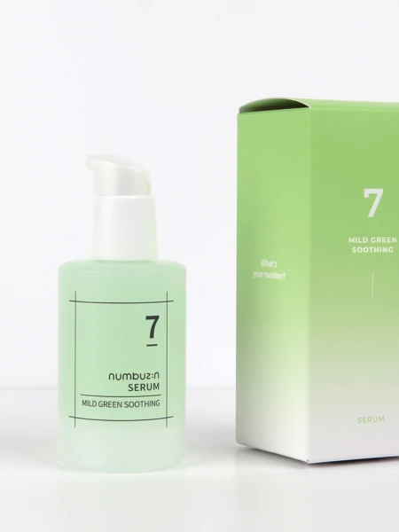 Противовоспалительная сыворотка с растительным комплексом Numbuzin No.7 Mild Green Soothing Serum Противовоспалительная сыворотка с растительным комплексом Numbuzin No.7 Mild Green Soothing Serum