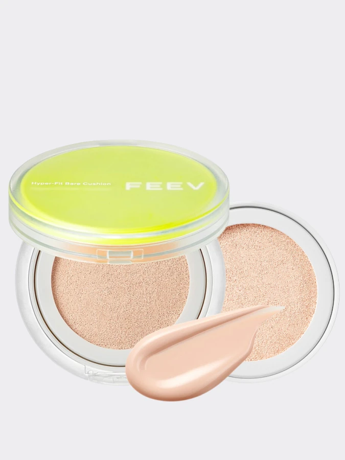 Набор: Лёгкий тональный кушон + рефил FEEV Hyper-Fit Bare Cushion 01 Fair Dew Set