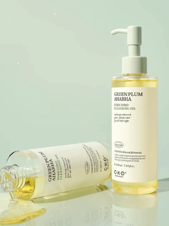 Очищающее гидрофильное масло с экстрактом зелёный сливы CKD Greenplum AHA BHA Pore Cleansing Oil