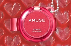 Вельветовый пигмент для губ и щёк AMUSE Powder Lip & Cheek 11 Valentine