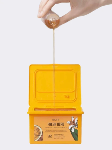 Набор увлажняющих тканевых масок с растительными экстрактами Nacific Fresh Herb Origin Daily Mask Pack Набор увлажняющих тканевых масок с растительными экстрактами Nacific Fresh Herb Origin Daily Mask Pack