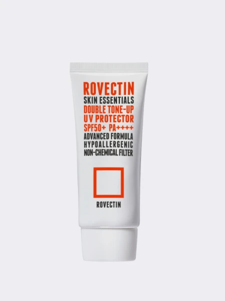 Солнцезащитный крем ROVECTIN Skin Essentials Double Tone-up UV Protector SPF50+ PA++++