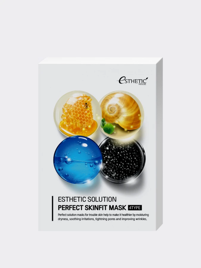 Набор тканевых масок ESTHETIC HOUSE Esthetic Solution Perfect Skinfit Mask 4 Type