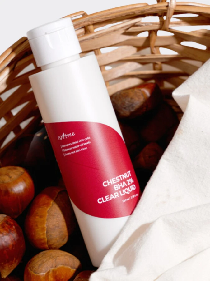 Противовоспалительный тонер-эссенция с салициловой кислотой IsNtree Chestnut BHA 2% Clear Liquid