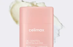 Матирующий солнцезащитный стик с растительными экстрактами Celimax Oil Control Mattifying Sun Stick SPF50+ PA++++