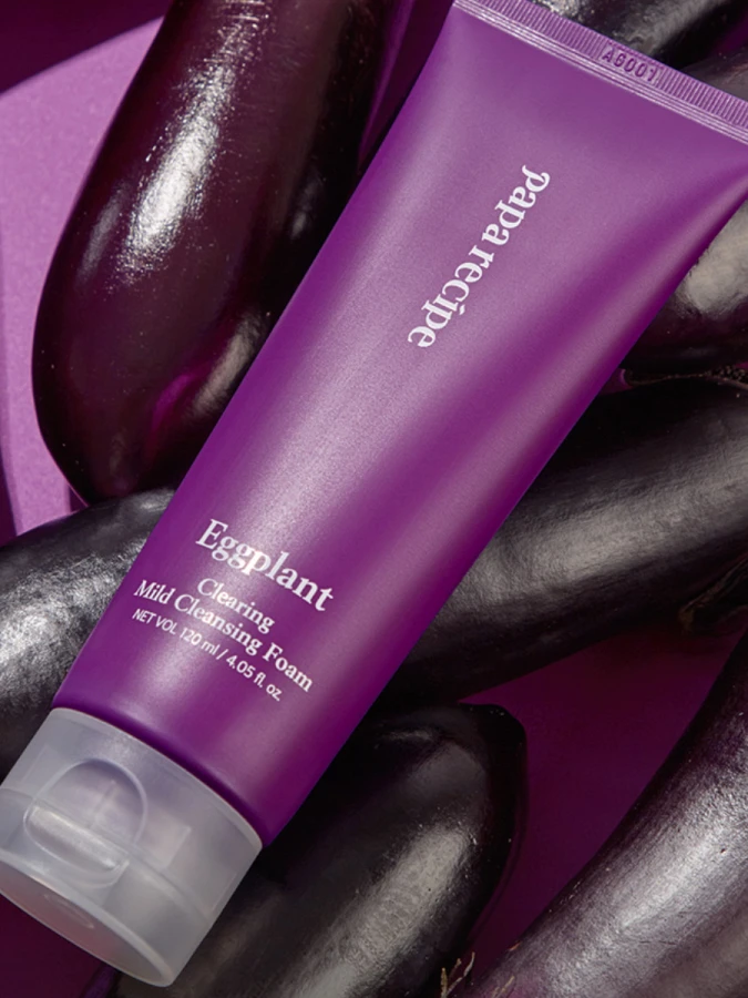 Очищающая пенка для умывания с экстрактом баклажана Papa Recipe Eggplant Clearing Mild Cleansing Foam