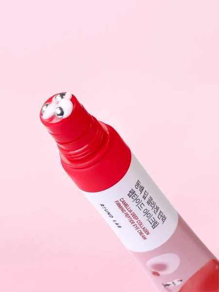 Укрепляющий крем-роллер для век с экстрактом камелии и коллагеном Round Lab Camellia Deep Collagen Eye Cream