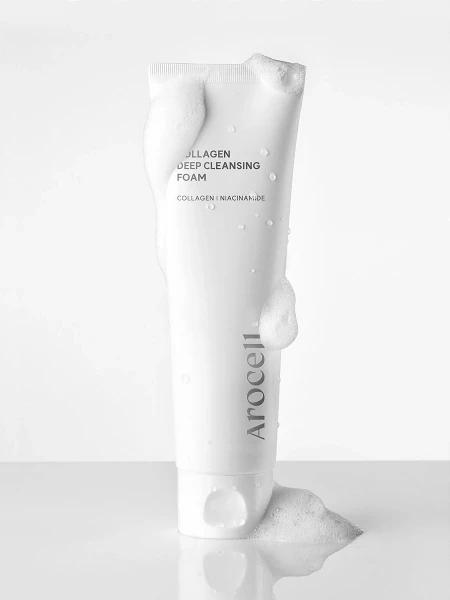 Глубокоочищающая пенка для умывания с коллагеном Arocell Collagen Deep Cleansing Foam