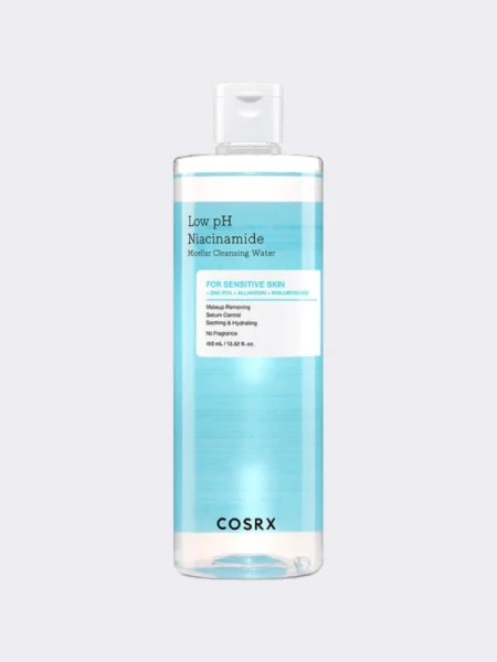 Мягкая мицеллярная вода для снятия макияжа с ниацинамидом COSRX Low pH Niacinamide Micellar Cleansing Water Мягкая мицеллярная вода для снятия макияжа с ниацинамидом COSRX Low pH Niacinamide Micellar Cleansing Water