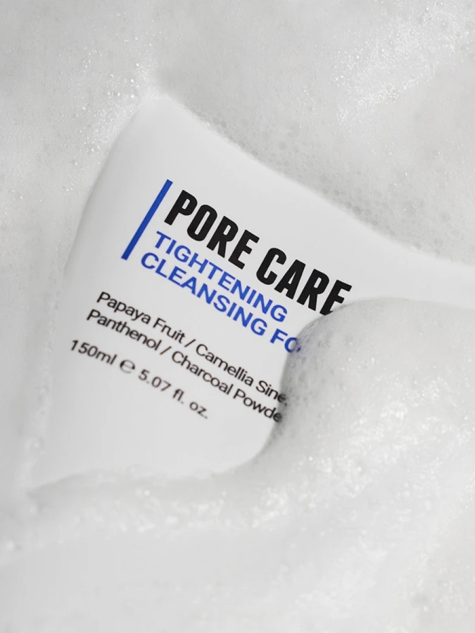 Очищающая пенка для сужения пор ROVECTIN Pore Care Tightening Cleansing Foam