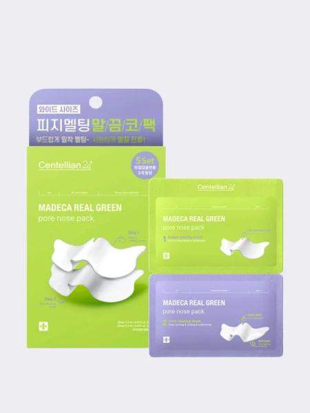 Набор двухступенчатых полосок для очищения пор Centellian24 Real Green Pore